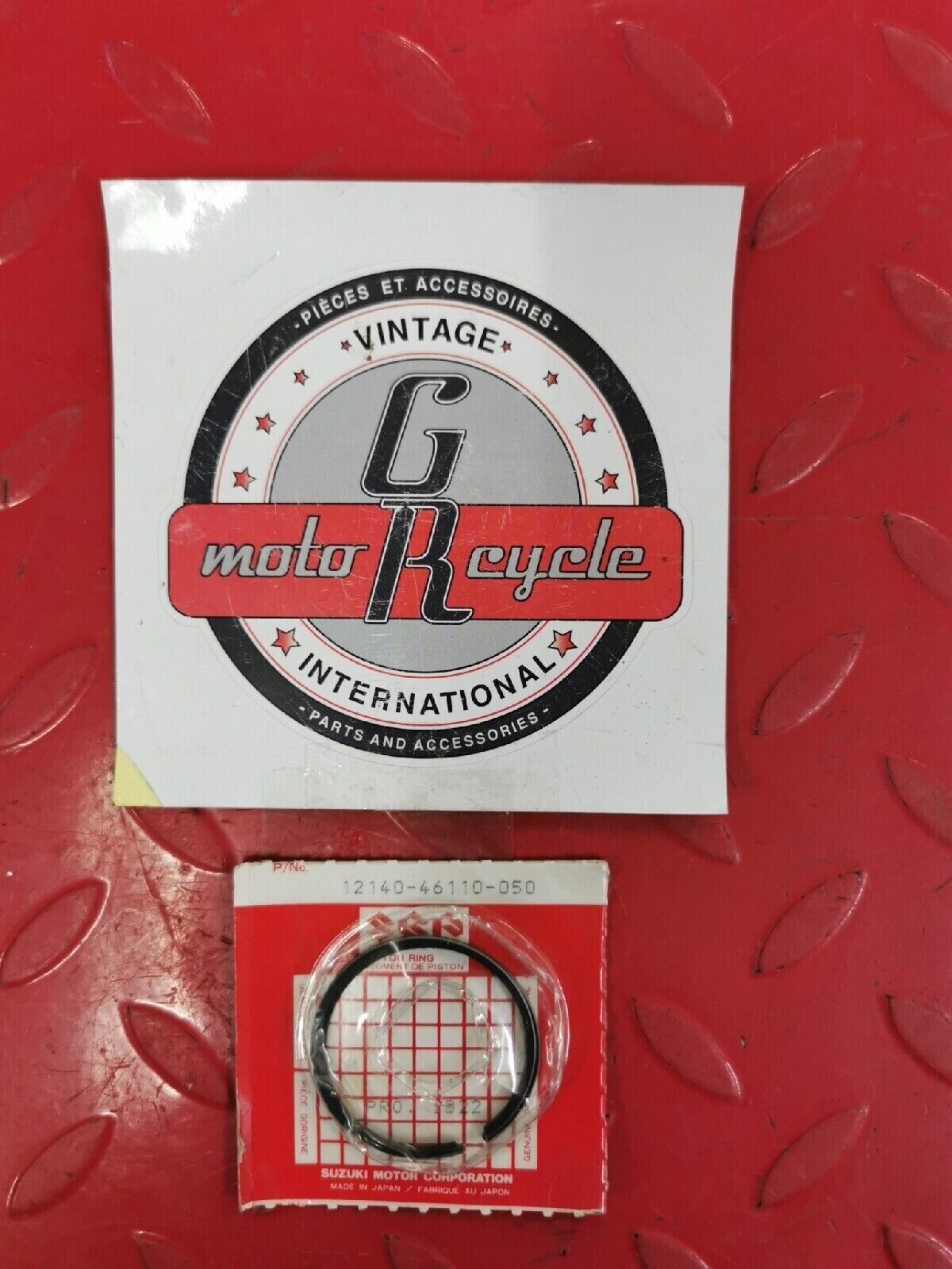 NOS SUZUKI OVERSIZE PISTON RINGS 12140-46110-050 S11