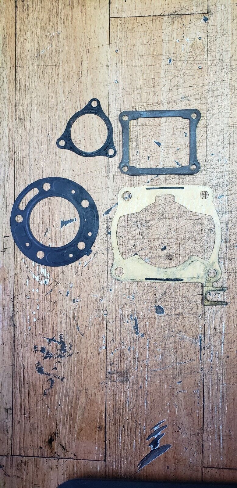 CR125R 1990 cylinder head exhaust gasket 1990 - 1997 12251-KZ4-701 18291-KZ4-700