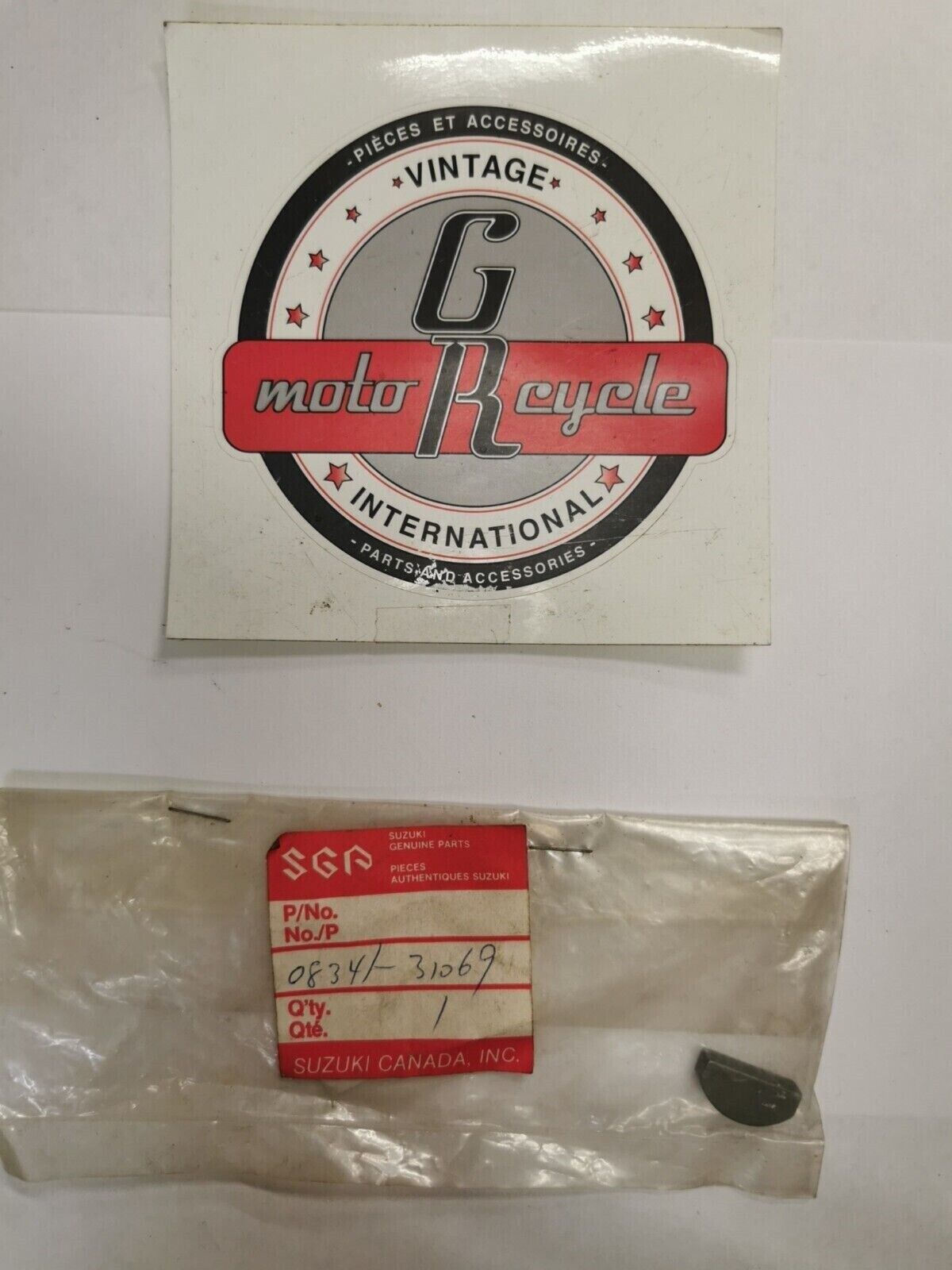 NOS SUZUKI LT250R LT1000S WOODRUFF KEY 08341-31069 S29