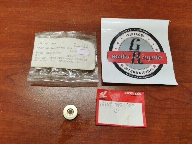 NOS Honda XL350 K2 JET HOLDER 16168-385-004 H75