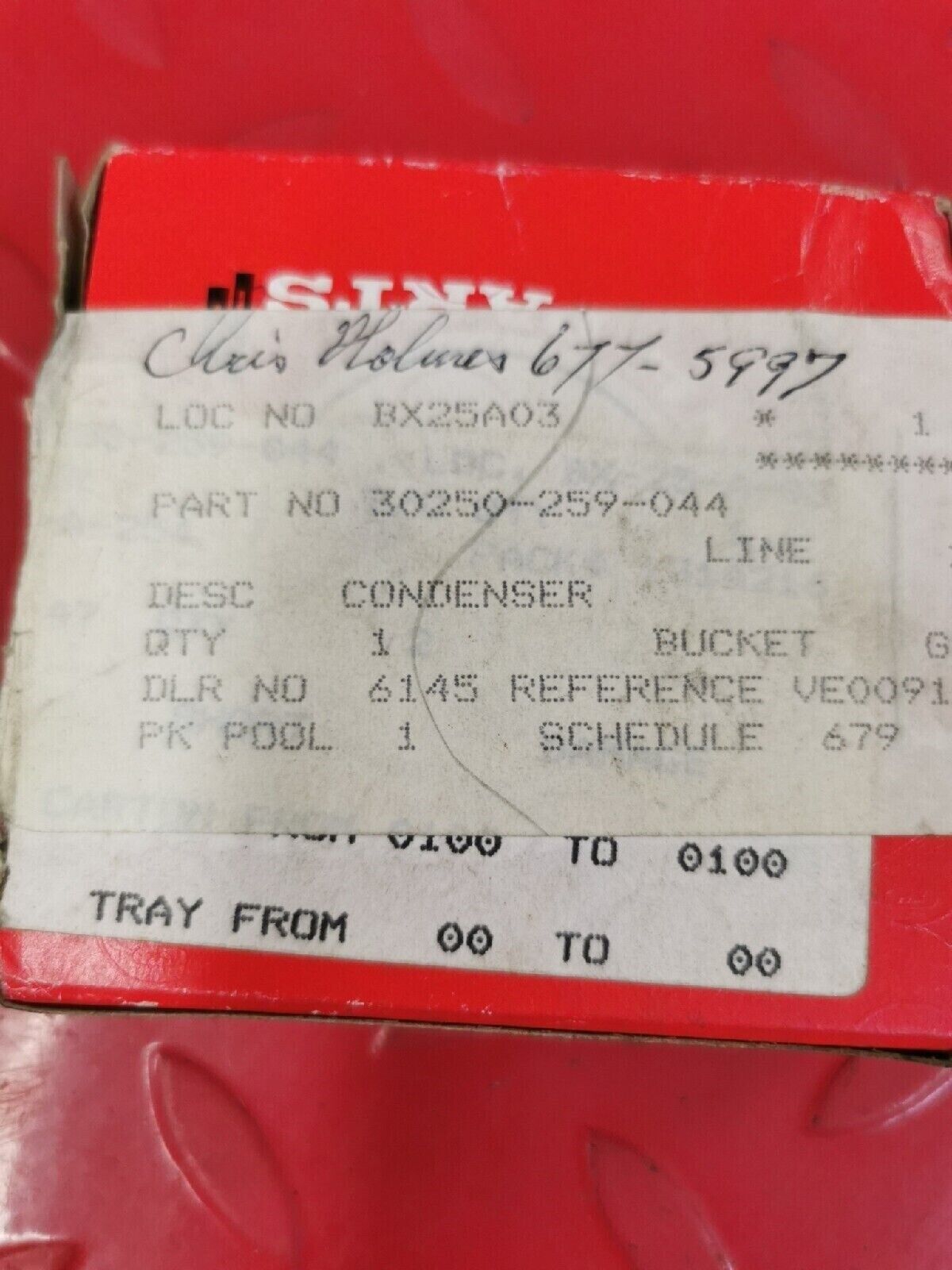NOS HONDA CA77 CA72  CONDENSER 30250-259-044  H39