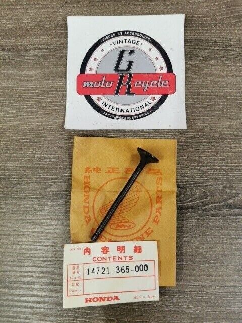 NOS HONDA XL125 1974 1975 VALVE EXHAUST 14721-365-000 H77