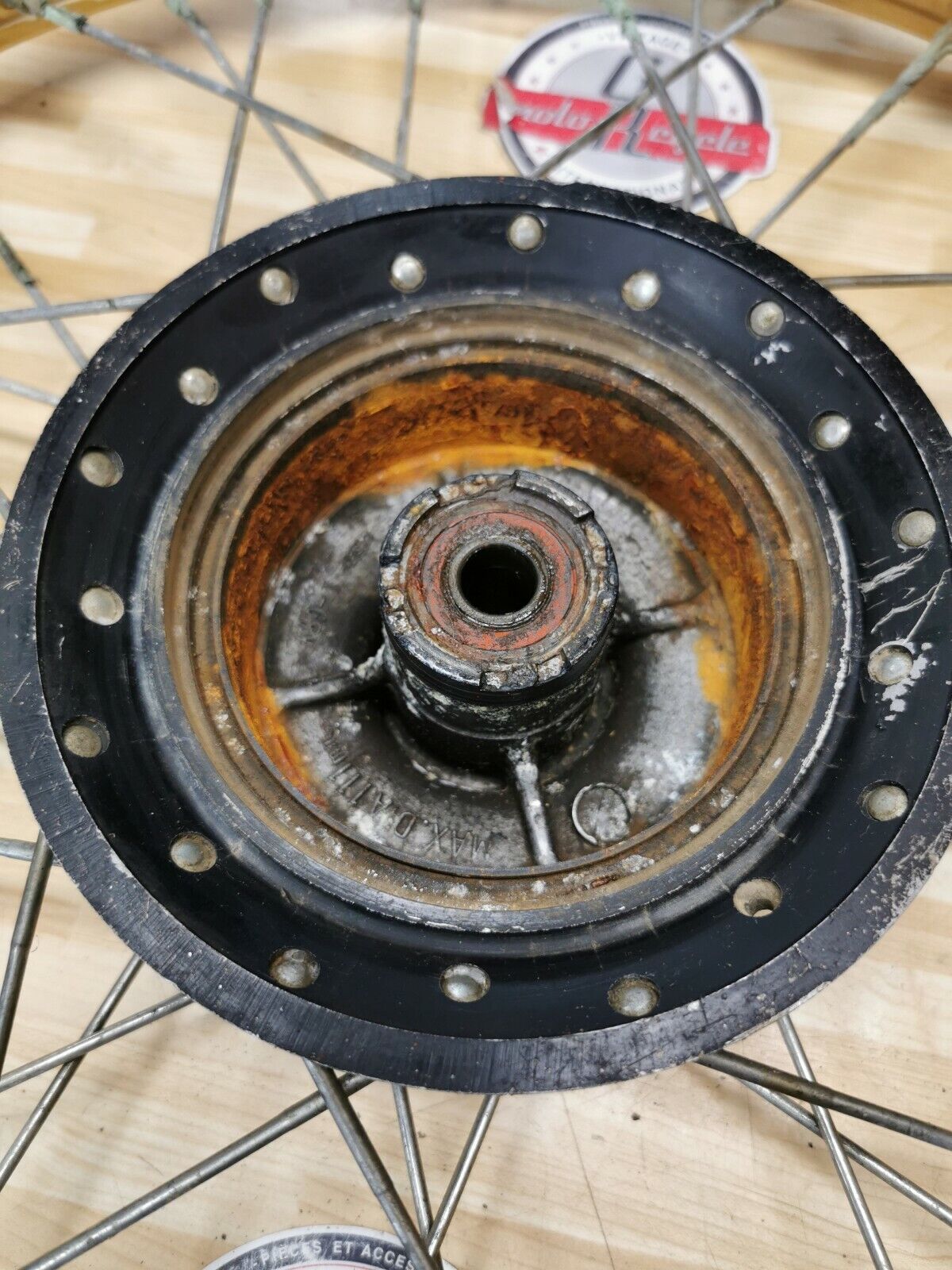 Honda XL200R 1983 front wheel rim hub 1984 44601-KB9-010