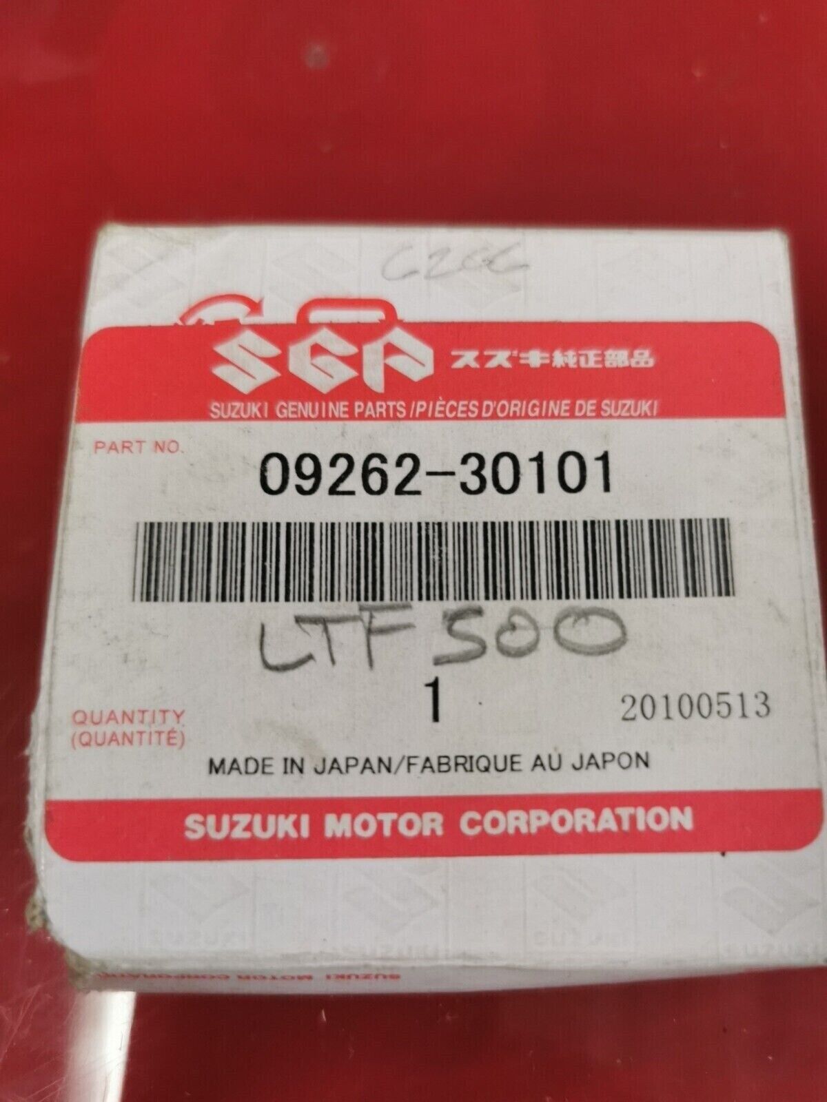 NOS SUZUKI LTF500 BEARING 09262-30101  S23