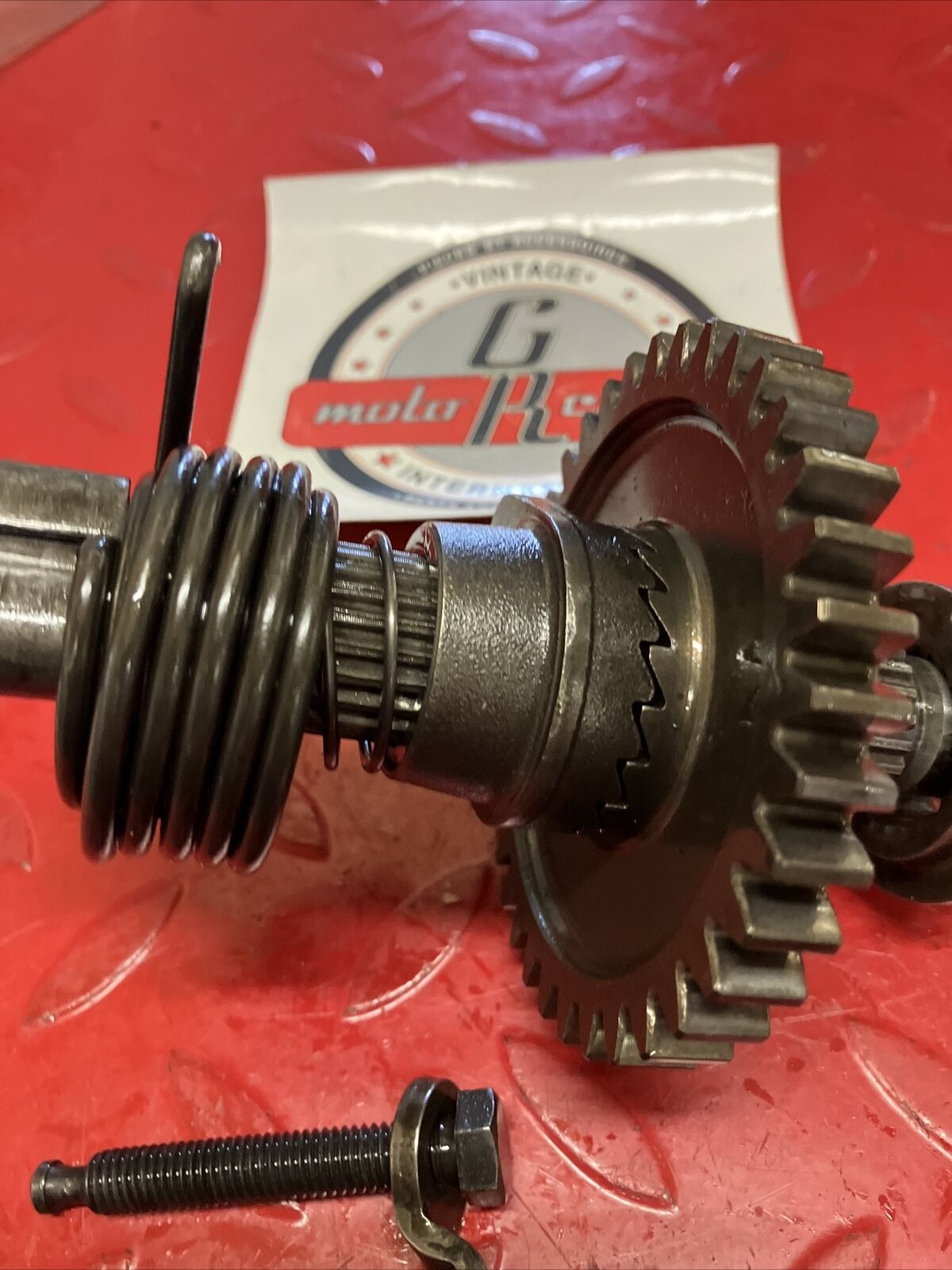 Honda XL250R 1982 Kickstarter kick starter shaft gear spindle stopper 1983
