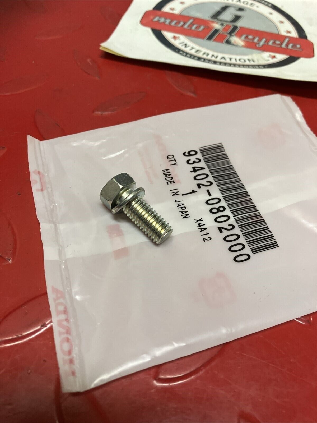 NEW NOS Honda  BOLT WASHER 8X20 93402-0802000 SUB 93482-0802000 H64