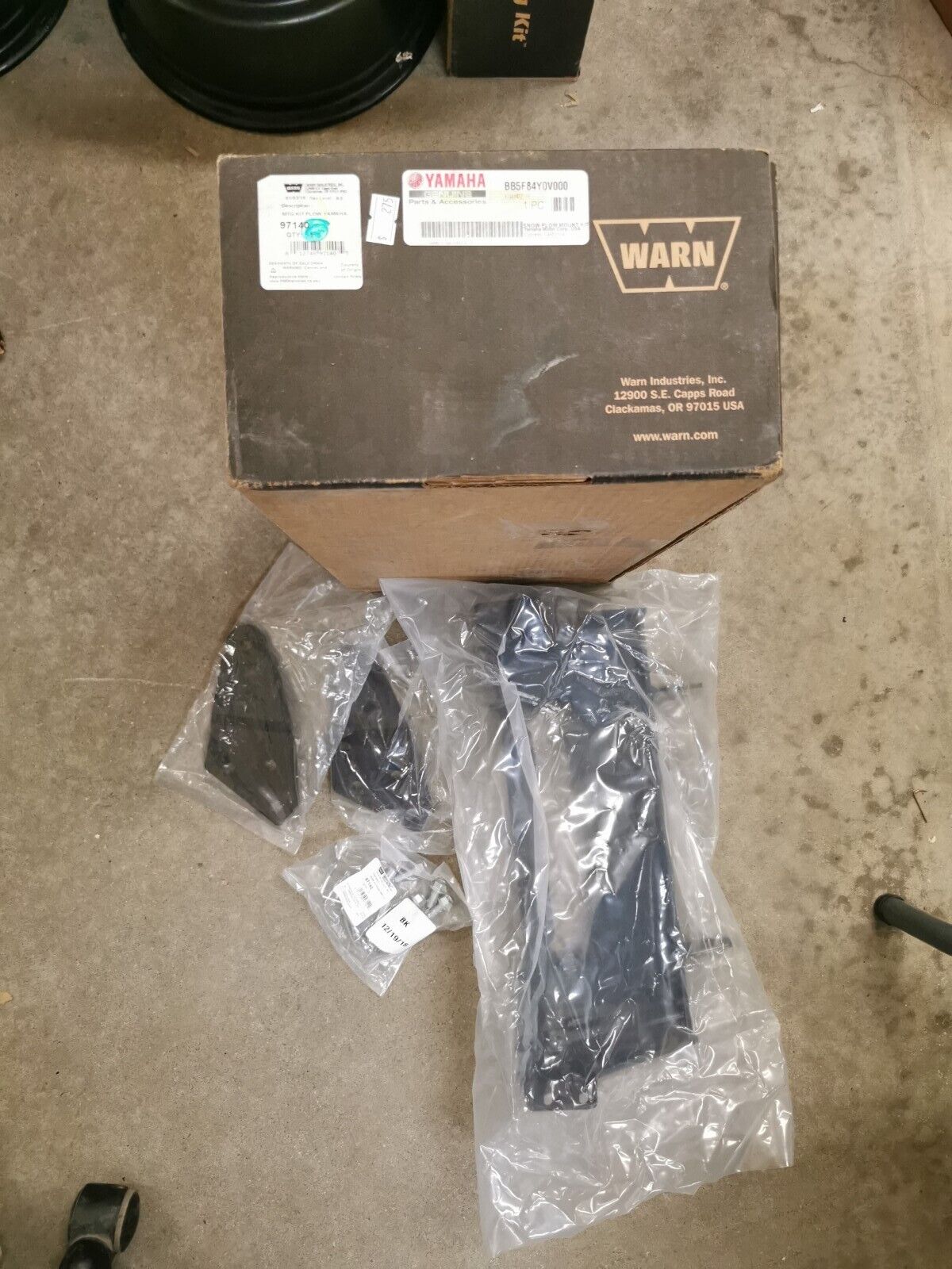 NOS YAMAHA Front Plow Mount KIT WARN 97140 BB5-F84Y0-V0-00
