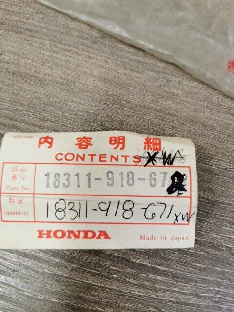 NOS HONDA ATC90 US90 SILENCER PIPE STINGER 18311-918-672 18311-918-671XW H77