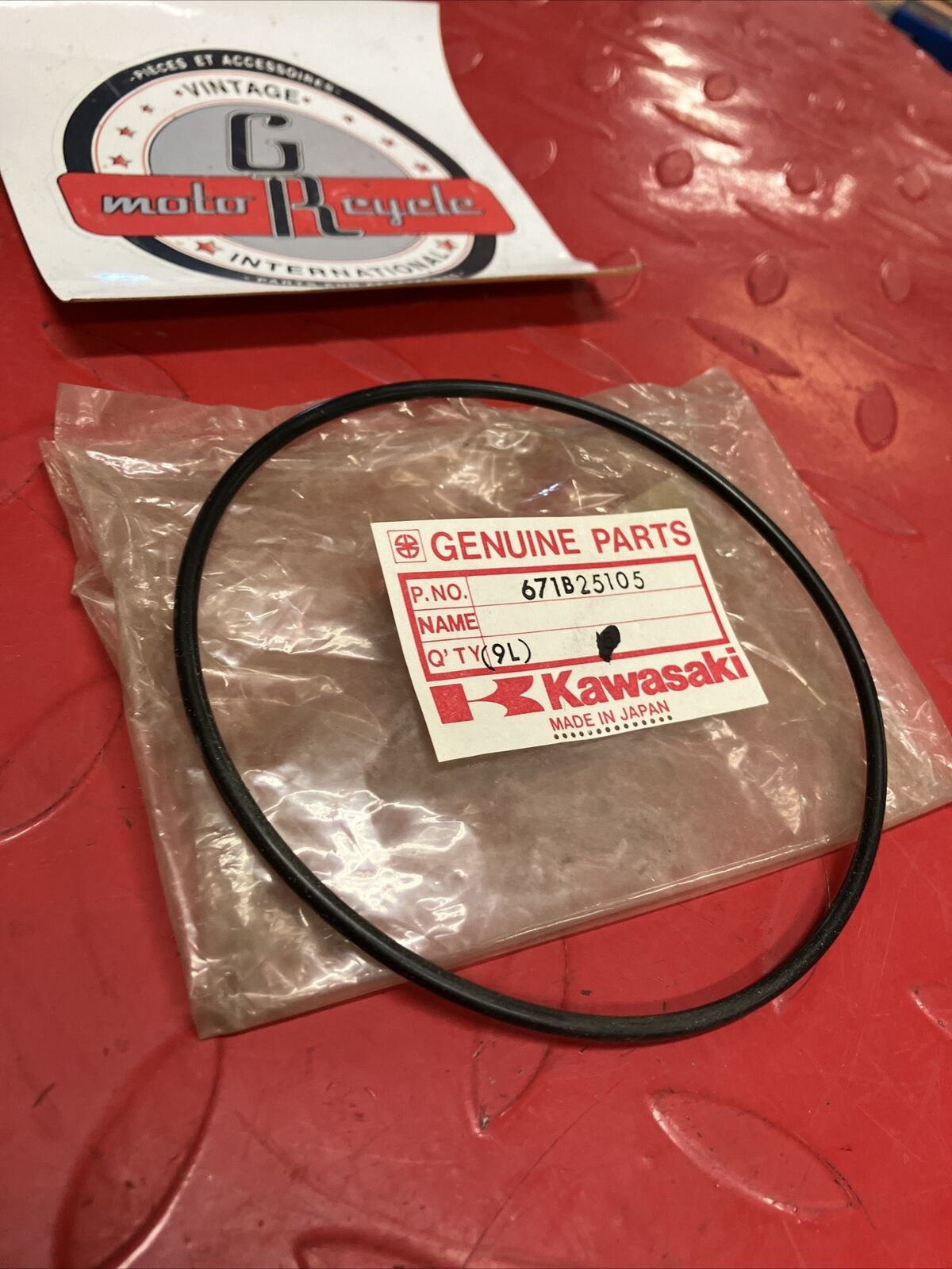 NOS KAWASAKI OIL FILTER COVER O-RING 105MM 671B25105 K17