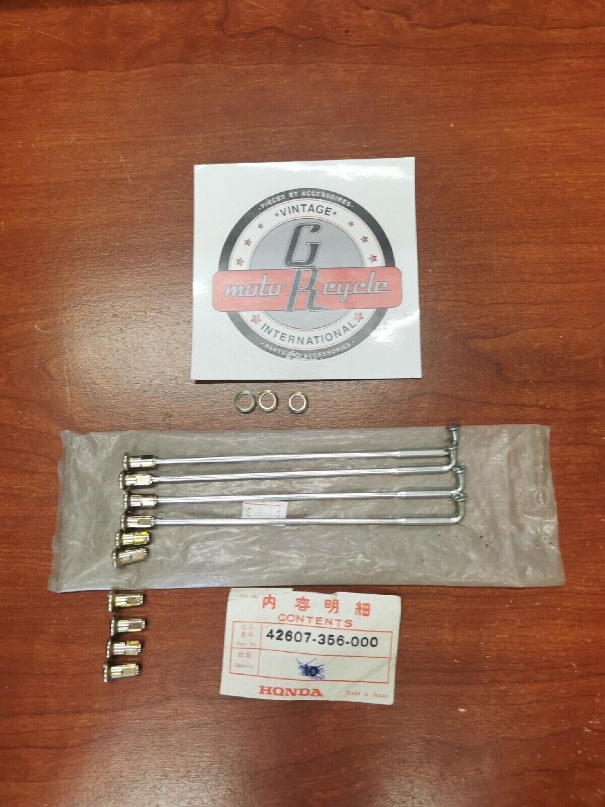 NOS Honda 1976 - 1978 XL350 XL250 SPOKE B, REAR 42607-356-000 H36 