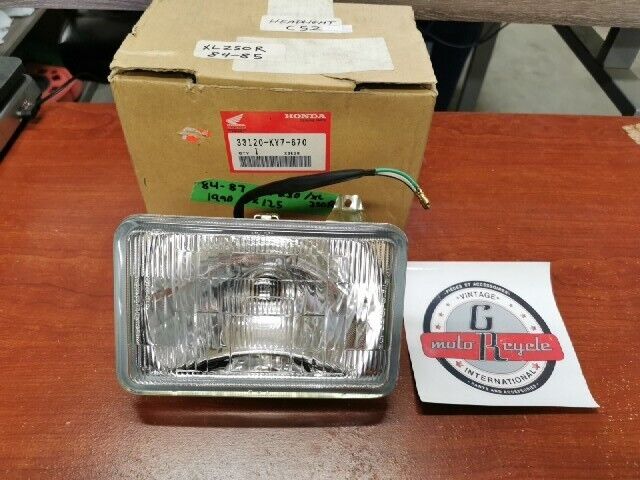 NOS Honda NX125 XL250R HEADLIGHT UNIT 33120-KY7-670 H107