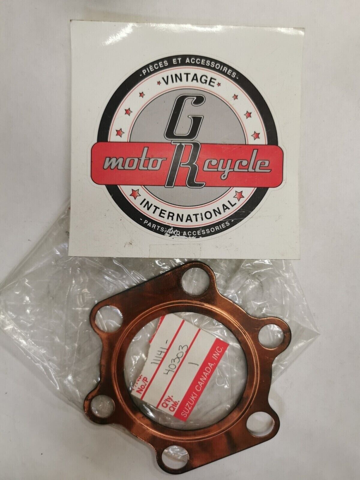 NOS SUZUKI RM250 1979 1980 CYLINDER HEAD GASKET 11141-40303 S26