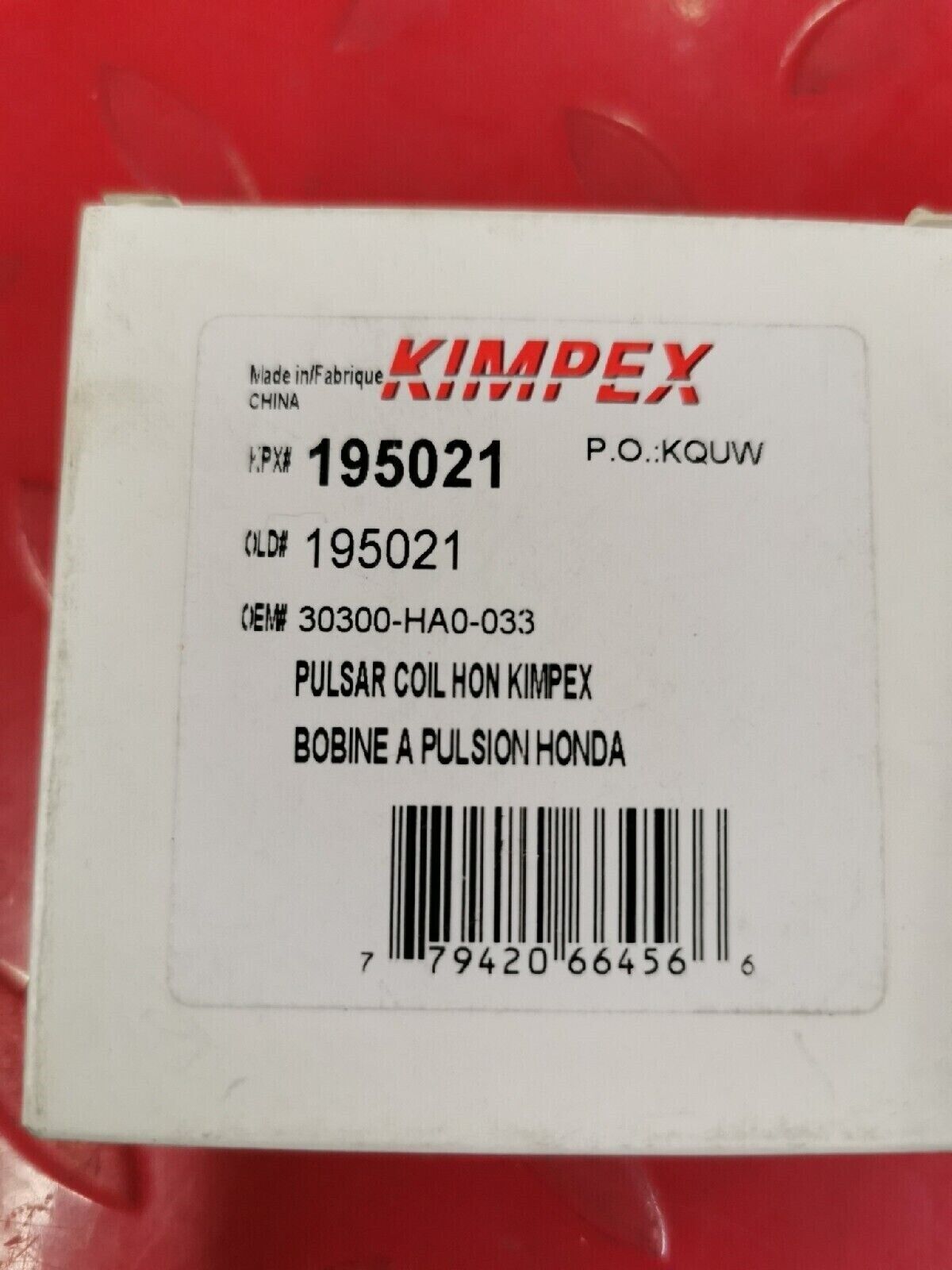 NOS KIMPEX Pulsar Coil HONDA   30300-HA0-033   195021 J13