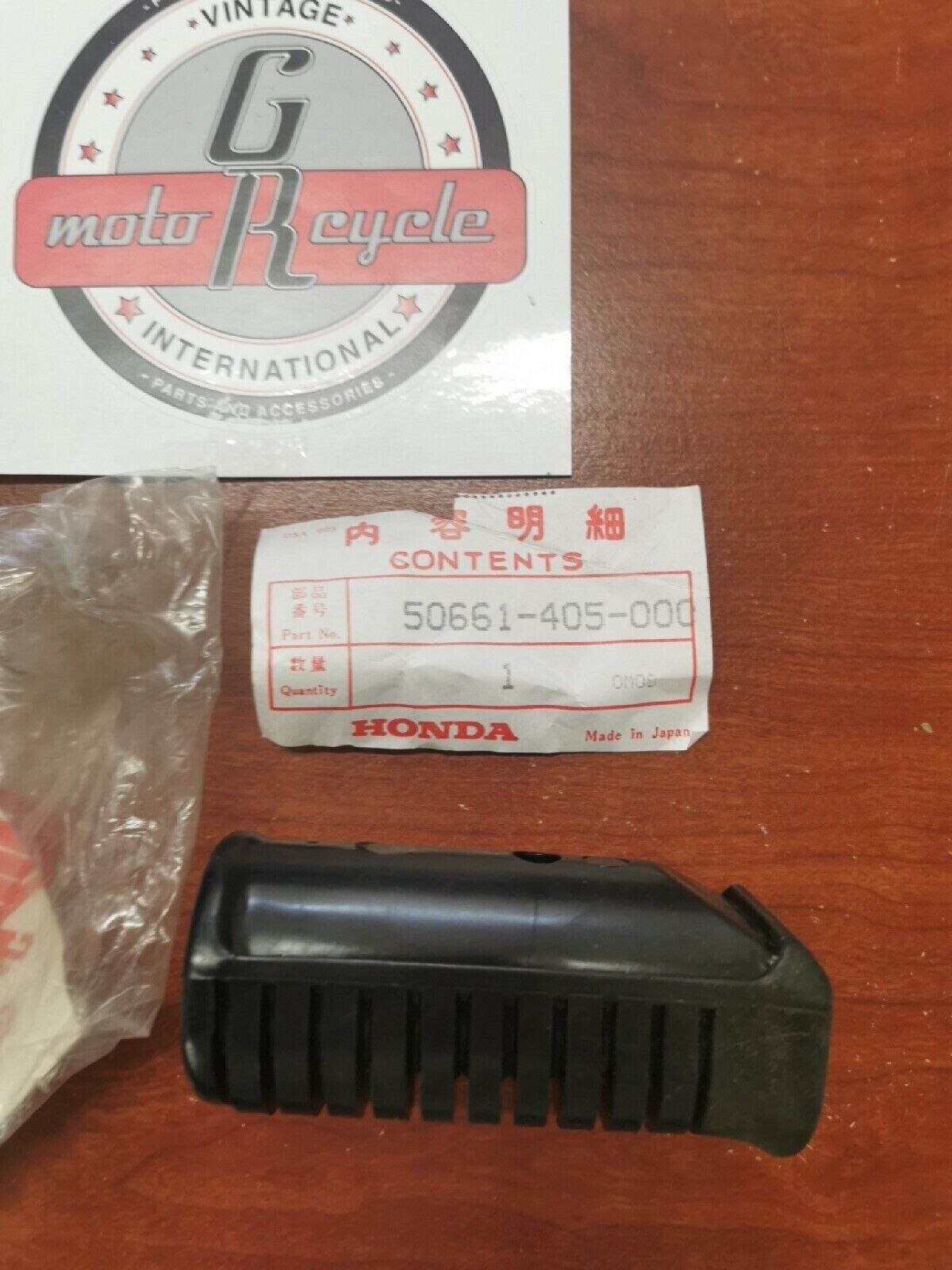 NOS Honda GL1000 CB750 GL1100 CM185 RUBBER, STEP 50661-405-000 H36 