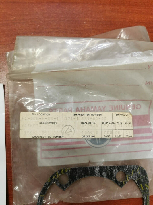 NOS Yamaha TD1 YM1 YDS3 CYLINDER GASKET 171-11351-00-00 Y77