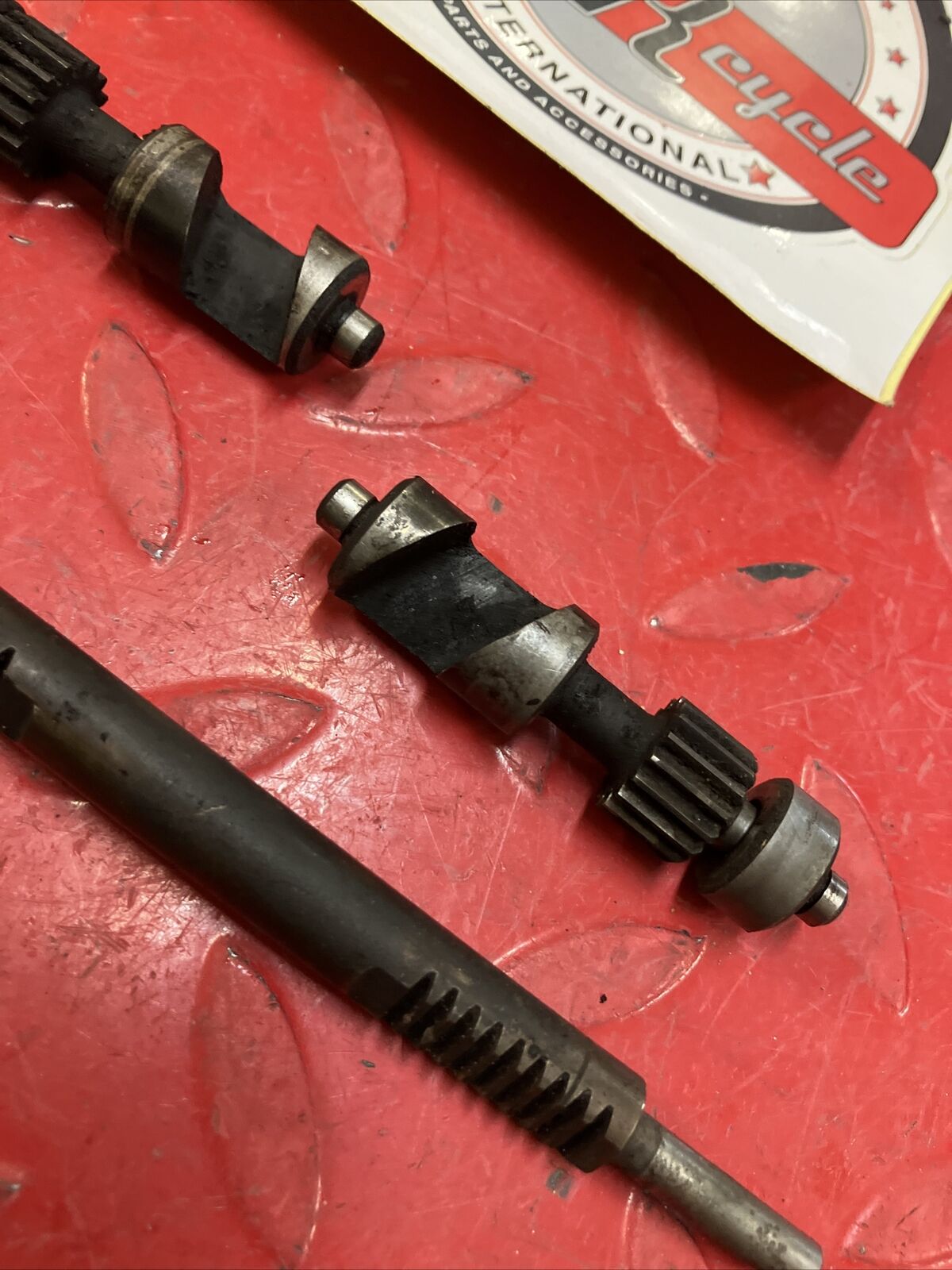 Kawasaki KDX200 1986 exhaust power valve shaft 12005-1086 12005-1087 1987 1988