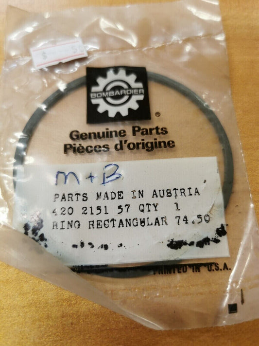 NOS CAN-AM TNT  MX PISTON RING 74.50 MM  2ST OVER 420-2151-57   CA2