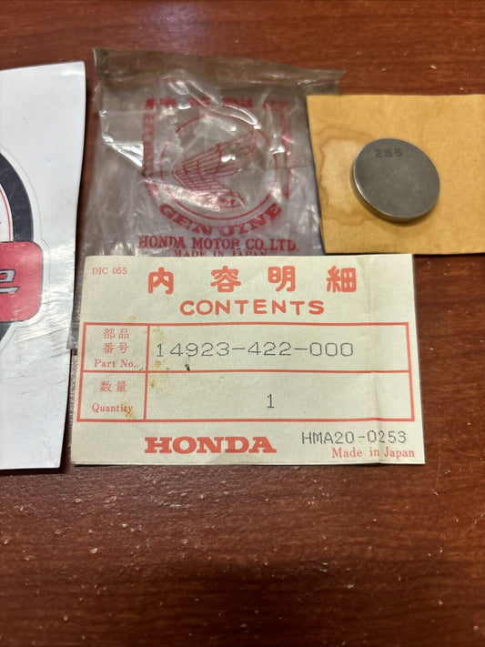 NOS Honda CB750 CBX1000 CB1100 CB1000C TAPPET SHIM (2.85) 14923-422-000 H156