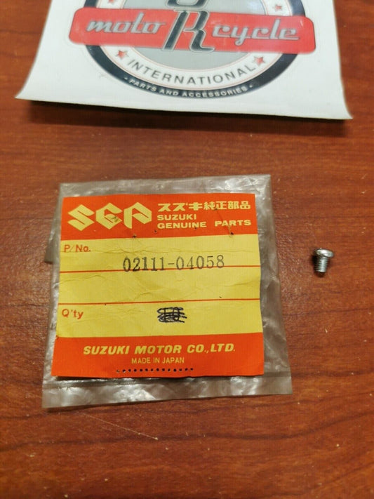 NOS Suzuki TS50 GS750 GSX1100 GSX-R750 SCREW 02111-04058 SUB. 02112-0406B S17