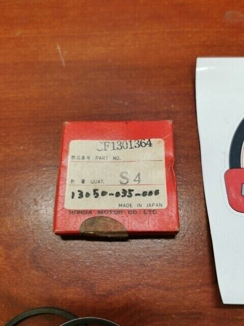 NOS Honda PISTON RING SET 1.00 CF130-136-4S4 SUB. 13050-035-000 H93