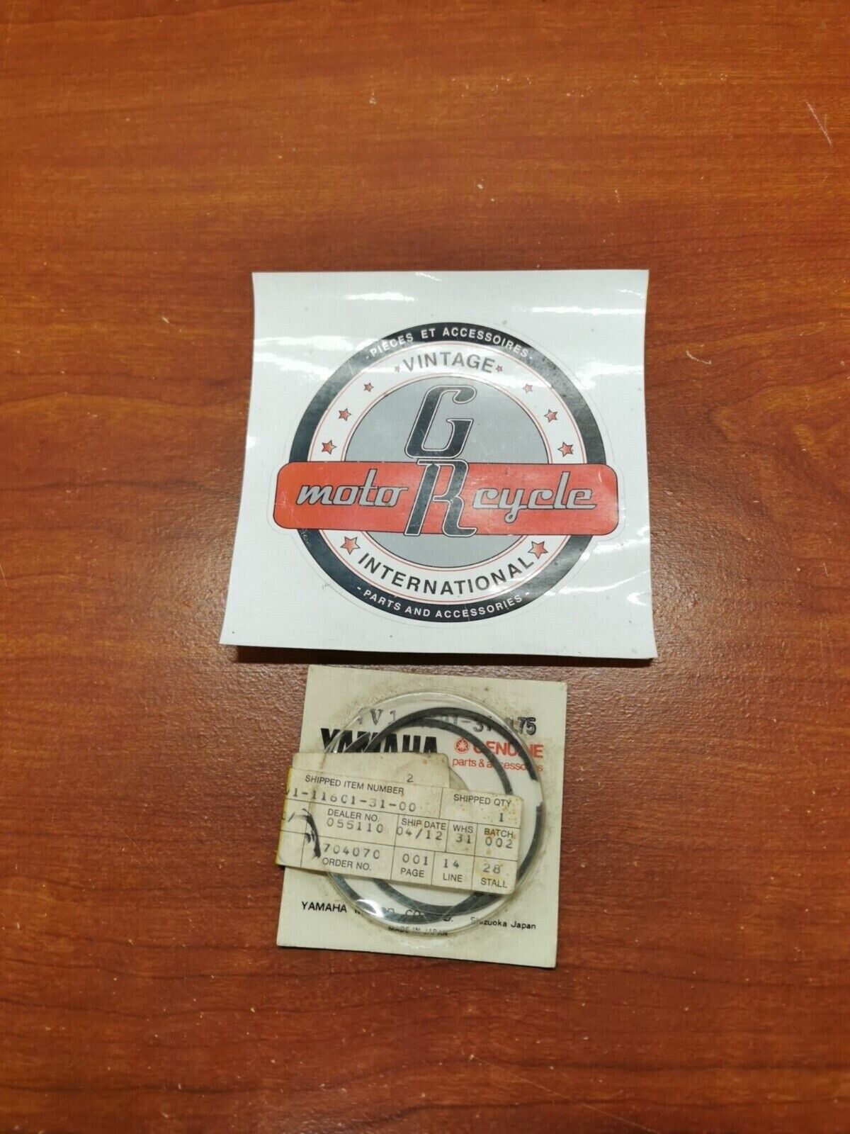 NOS Yamaha 1981 YZ80 PISTON RING SET 3RD O/S (0.75) 4V1-11601-31-00 Y98