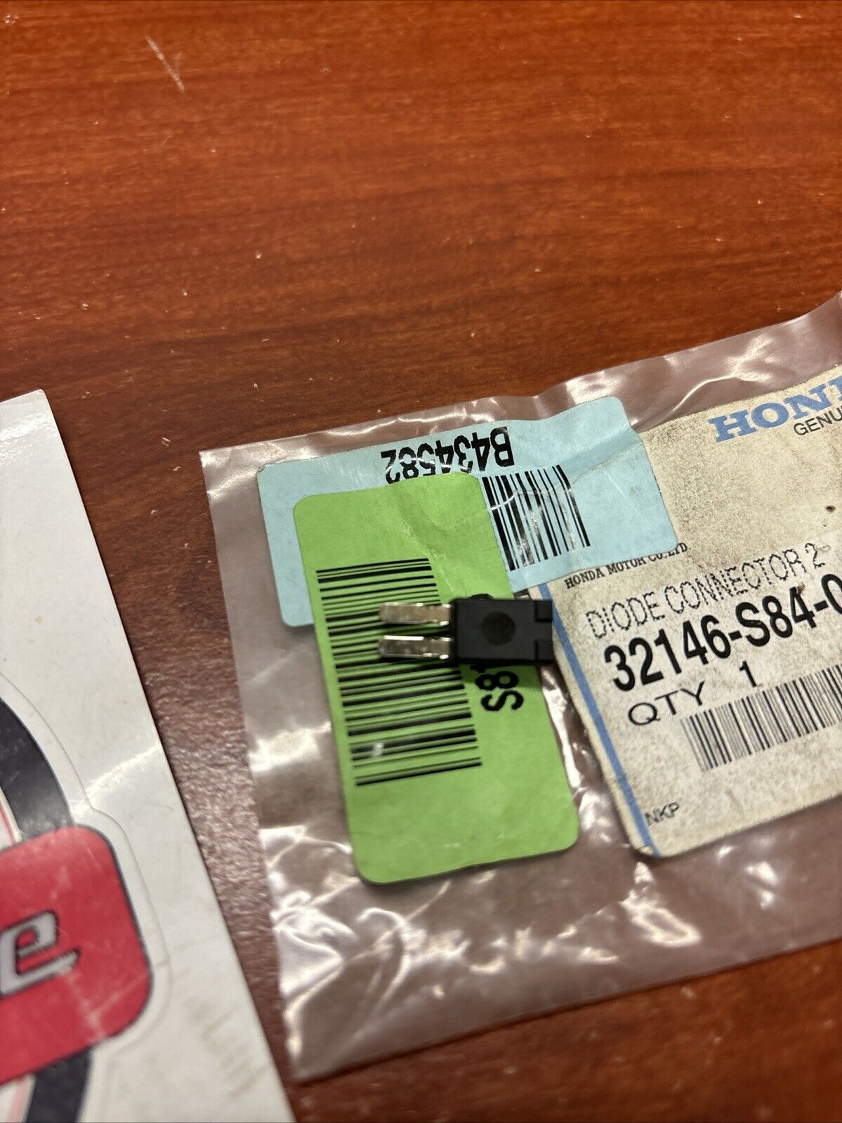 NOS Honda ACCORD CB400SS GL1800 DIODE CONNECTOR (2P) (3A) 32146-S84-003 H177