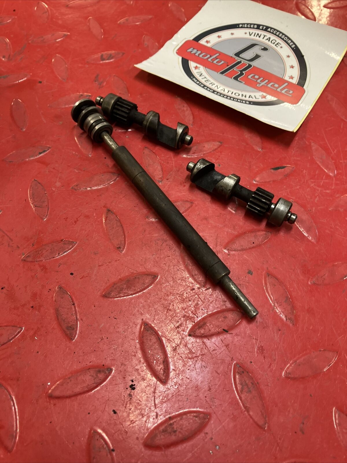 Kawasaki KDX200 1986 exhaust power valve shaft 12005-1086 12005-1087 1987 1988