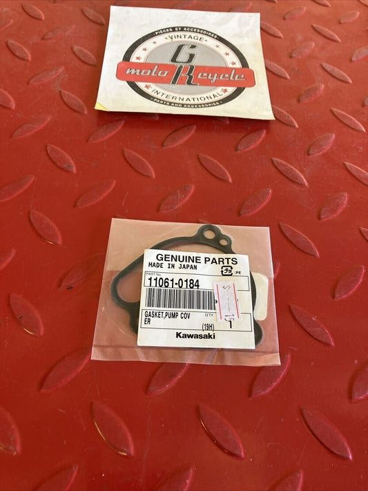 NEW NOS Kawasaki KX85 KX100 WATERPUMP COVER GASKET 11061-0184 SUB 11009-1972 K10