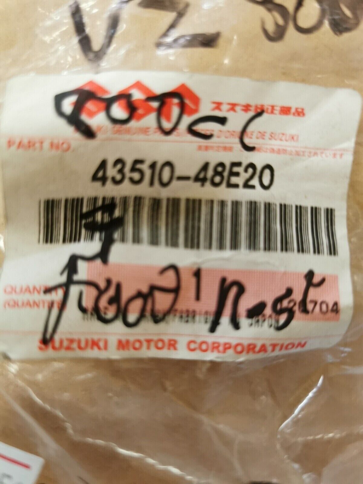 NOS  SUZUKI VZ800 1999 - 2004  FOOTREST BRACKET  43510-48E20  S10