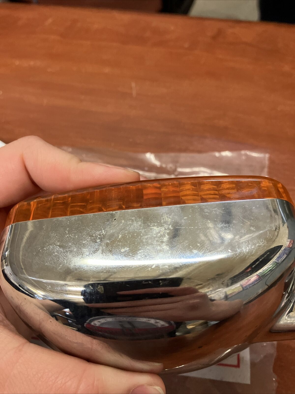 NOS Yamaha XS1100 REAR FLASHER LIGHT CHROME 2H7-83330-70-93 SUB 2H7-83330-7 Y165