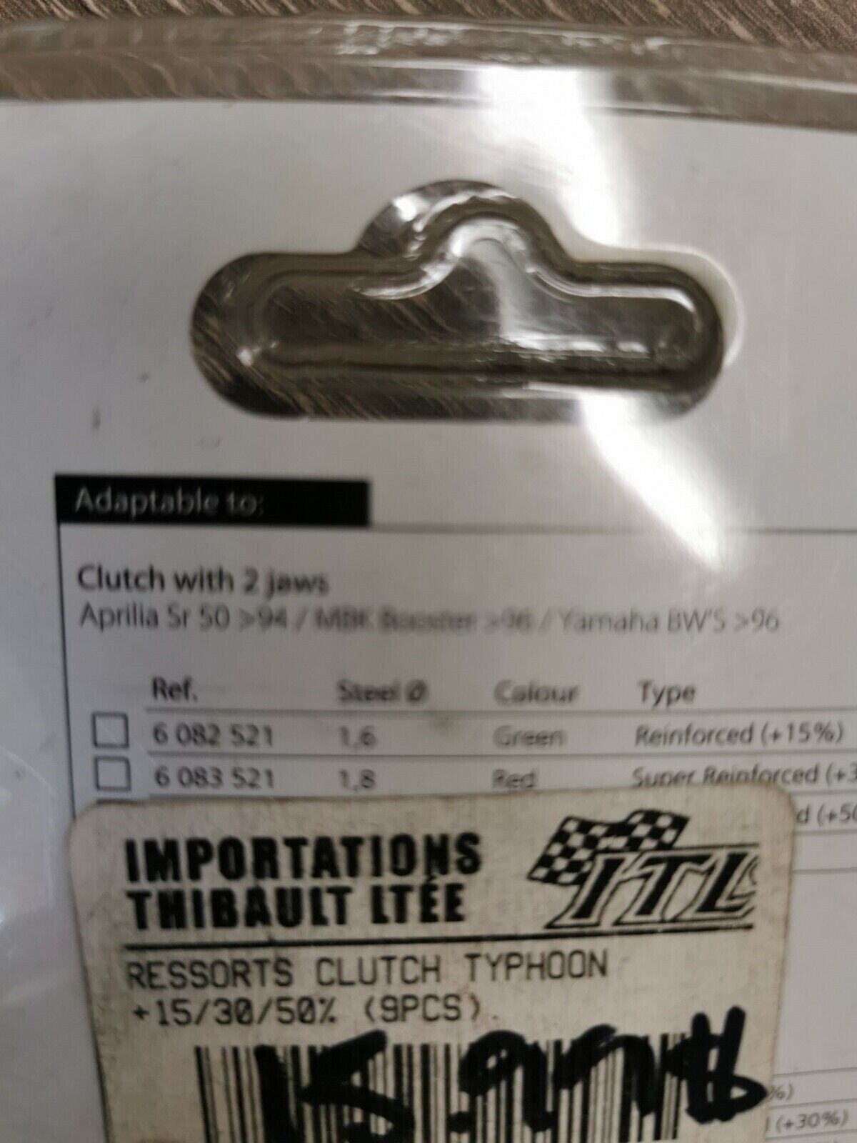 NOS JASIL APRILLA SR50 YAMAHA BWS TOP RACING CLUTH SPRING QTY 10 J32