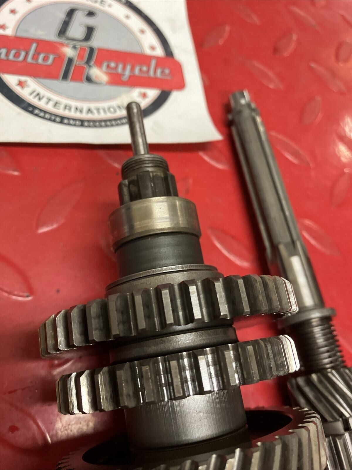 Yamaha LB50 1975 1F1 Chappy 50 transmission assembly mainshaft countershaft gear