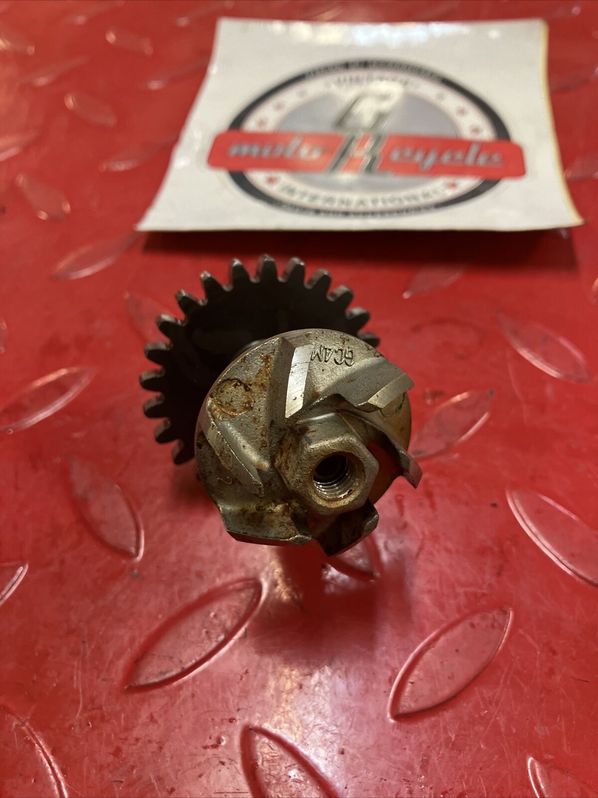 Honda CR80R 1990 waterpump water pump shaft gear impeller 19230-GC4-730 3