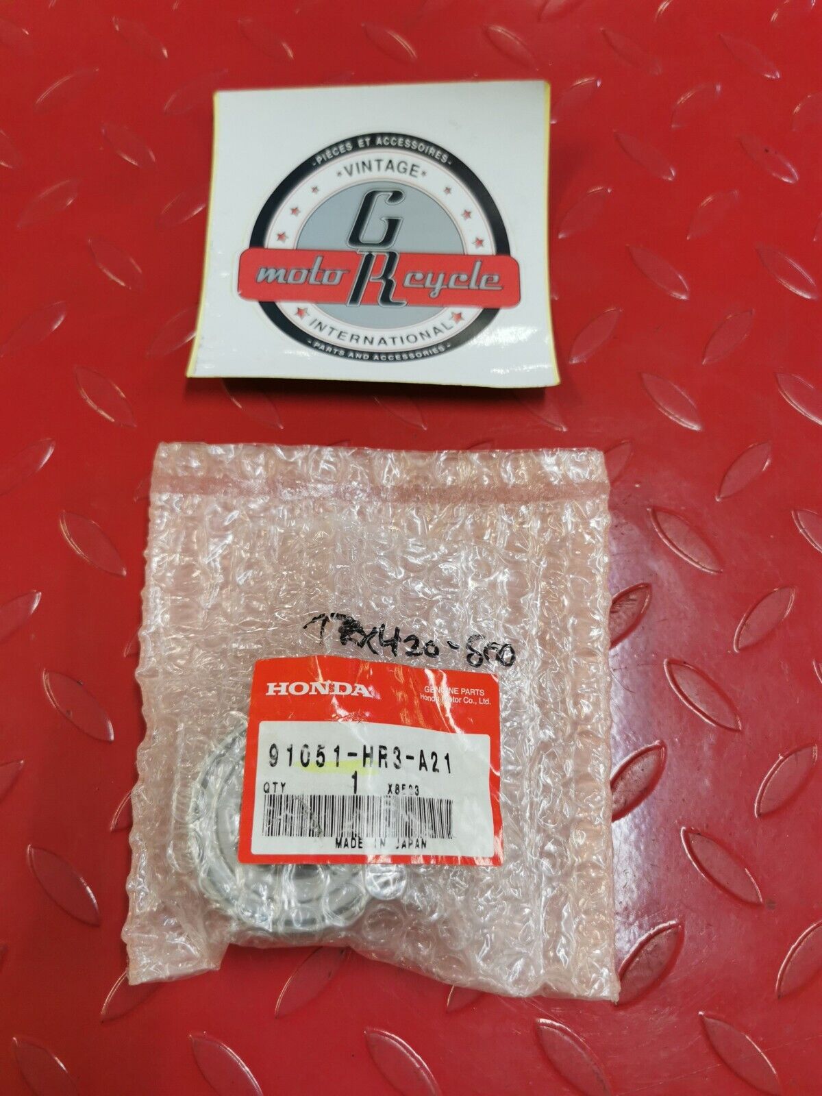 NOS HONDA TRX420 TRX500 2014 - 2022 BEARING 91051-HR3-A21 H15