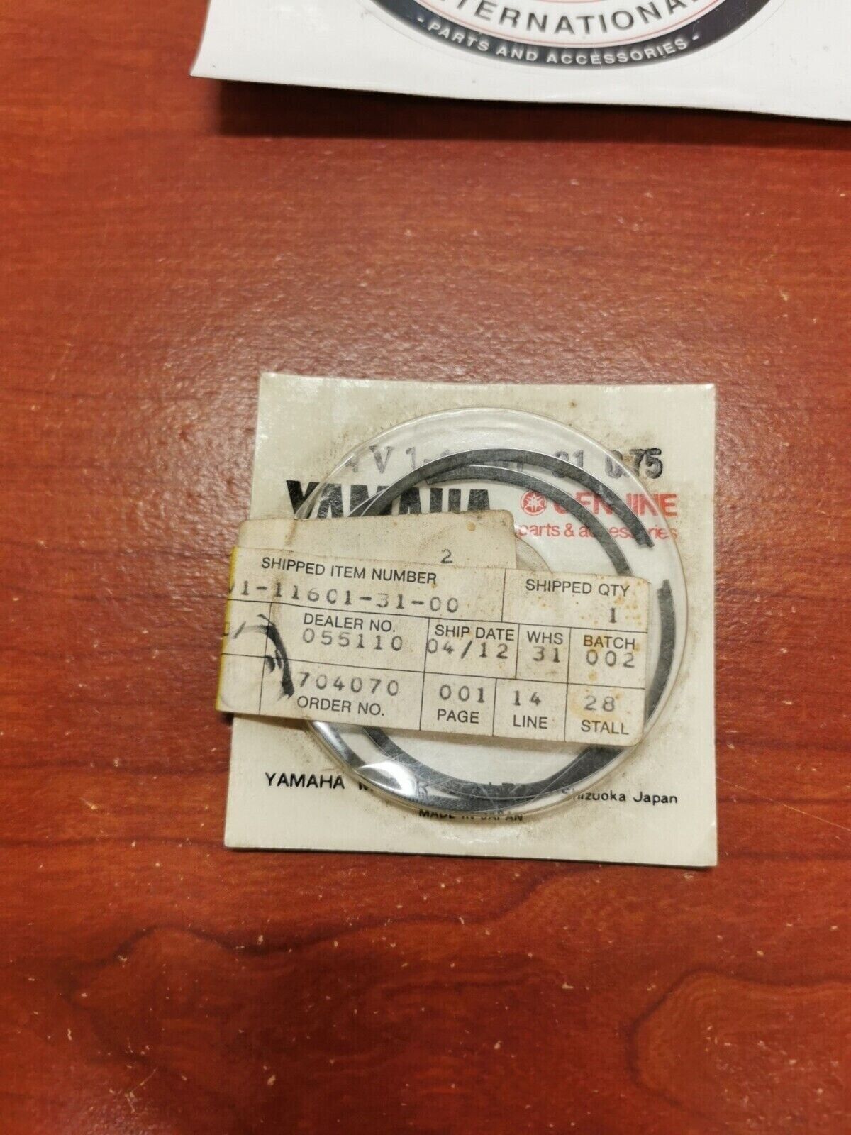 NOS Yamaha 1981 YZ80 PISTON RING SET 3RD O/S (0.75) 4V1-11601-31-00 Y98