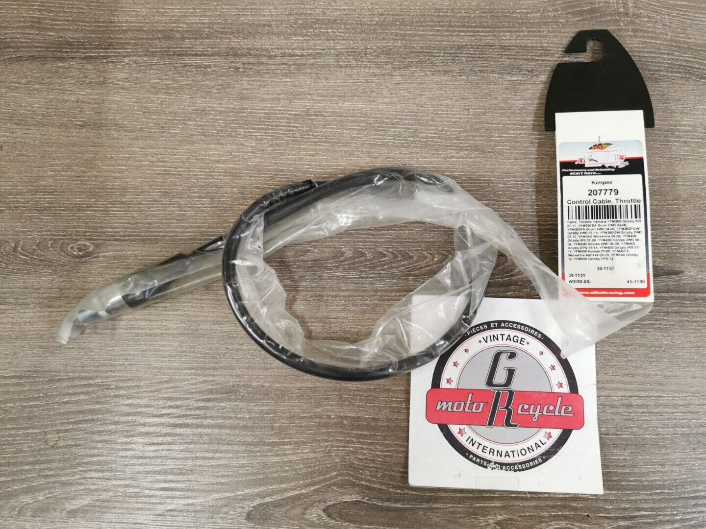 NOS KIMPEX YAMAHA YFM350 YFM350FA YFM400A  CONTROL CABLE THROTTLE 207779 J41