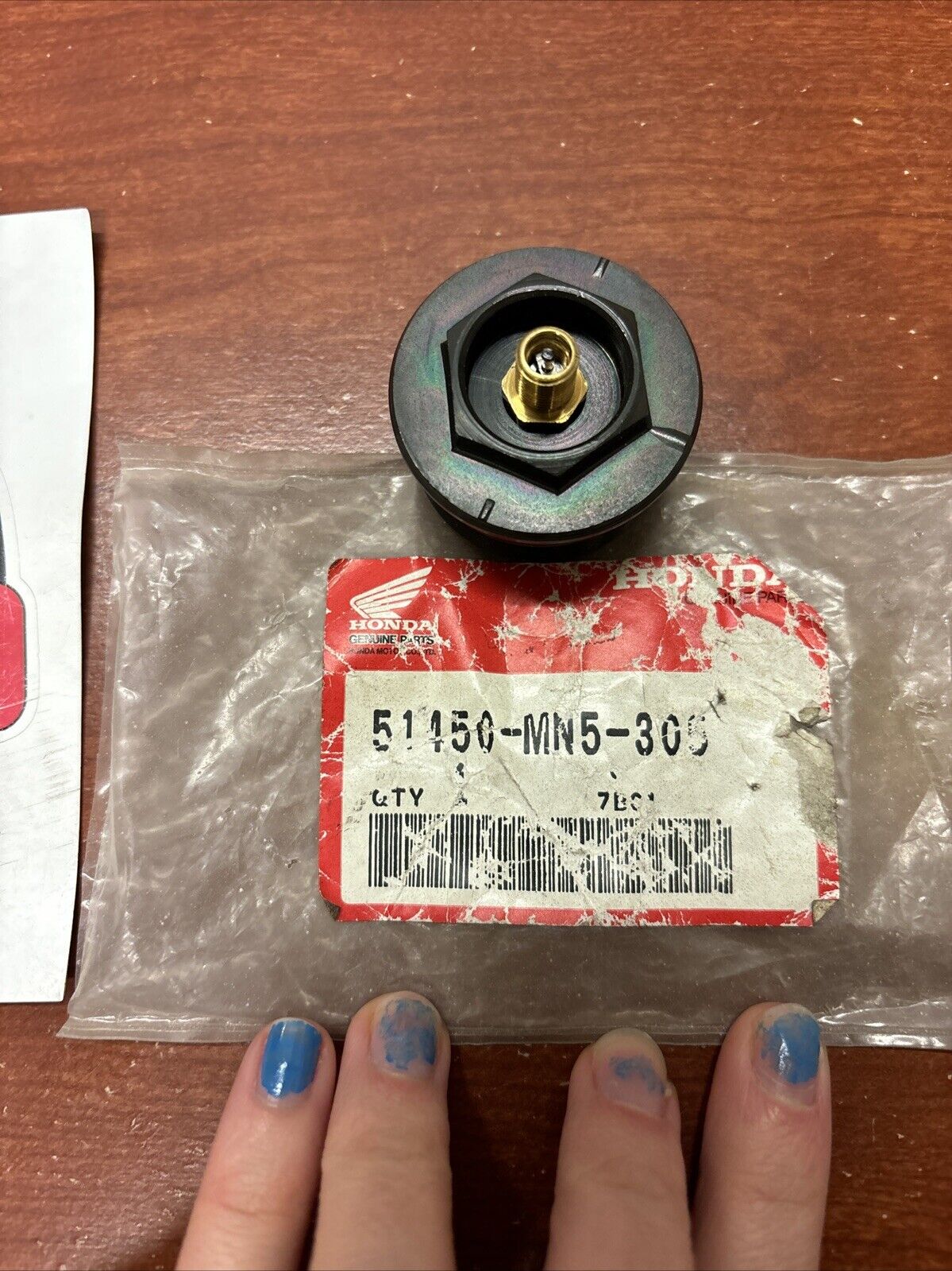 NOS Honda GL1500 FRONT FORK BOLT 51450-MN5-305 H177