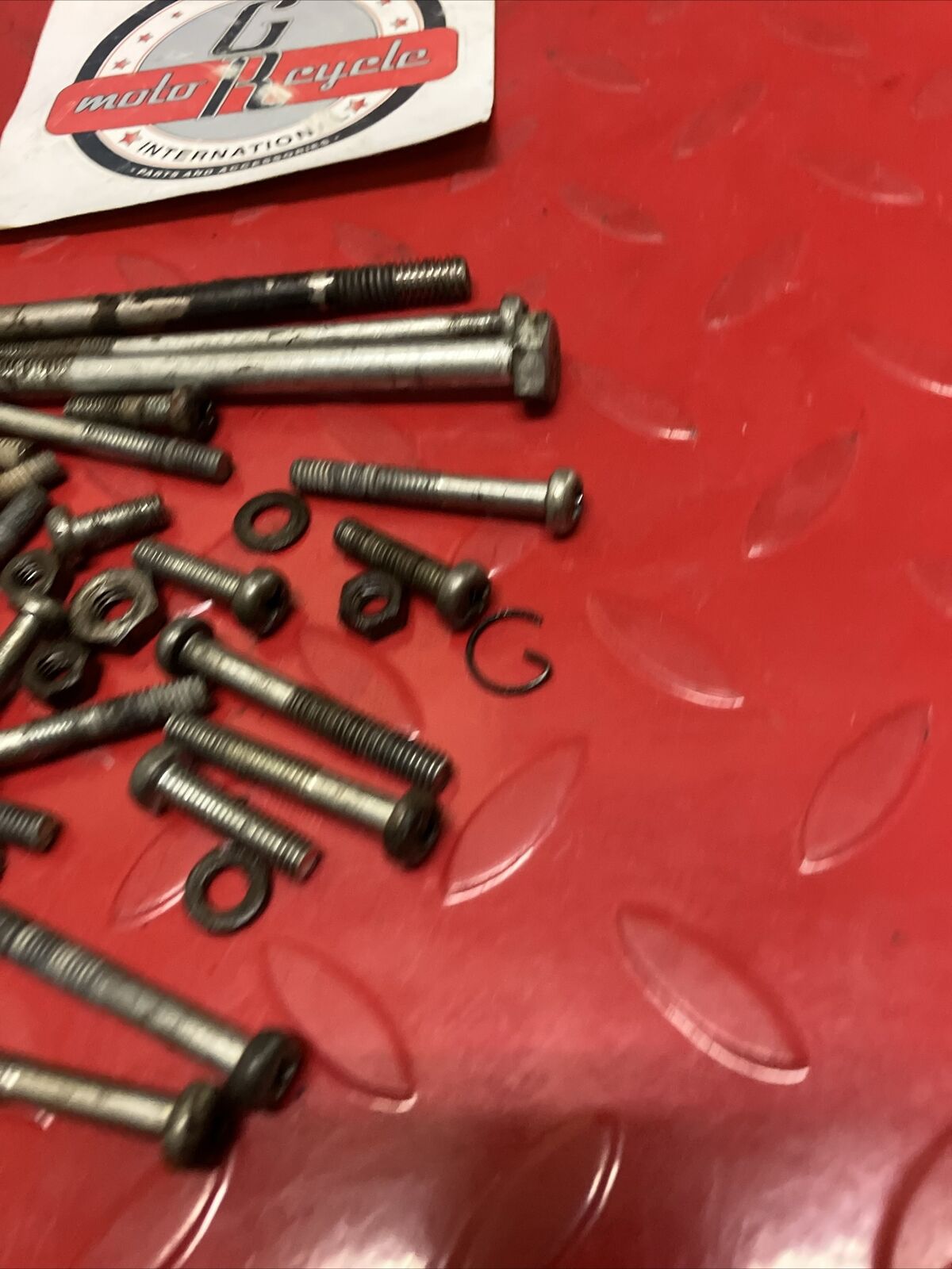 Yamaha LB50 1975 1F1 Chappy 50 engine motor crankcase cover bolt hardware