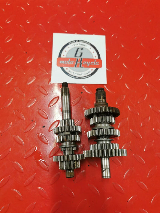 Yamaha MX100 1980 transmission mainshaft countershaft main counter shaft gear