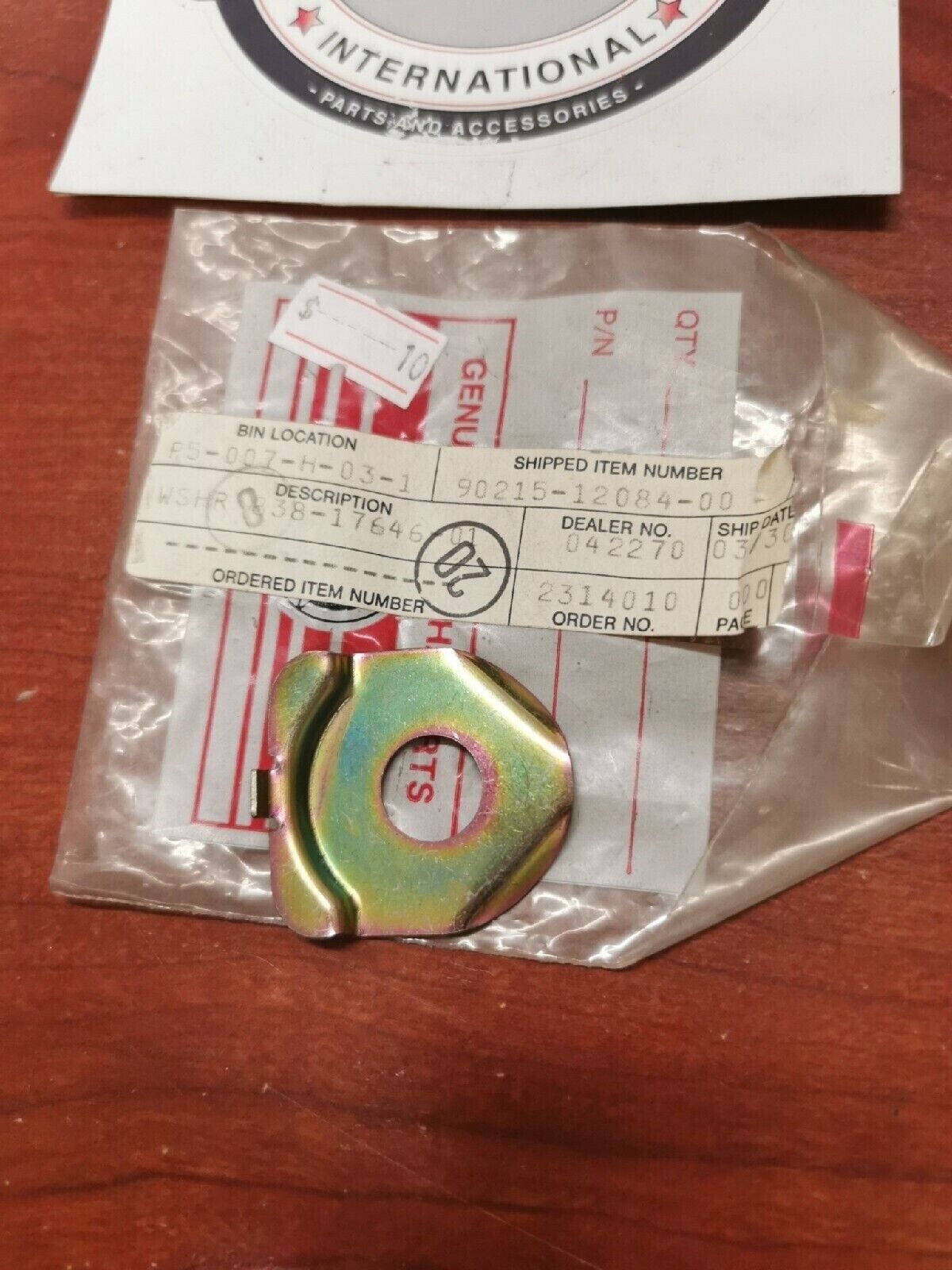 NOS Yamaha LOCK WASHER 90215-12084-00 Y68