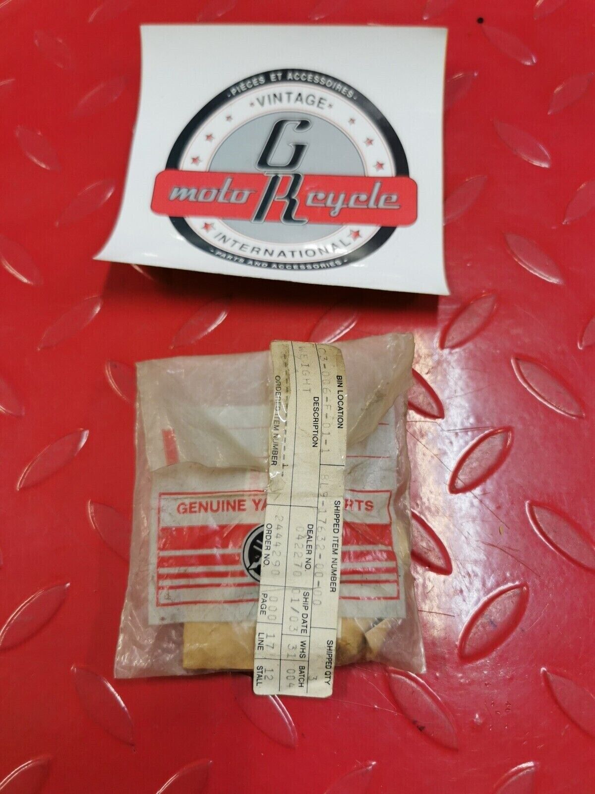 NOS Yamaha SR540 1980 WEIGHT CLUTCH 8L9-17632-00-00 Y22