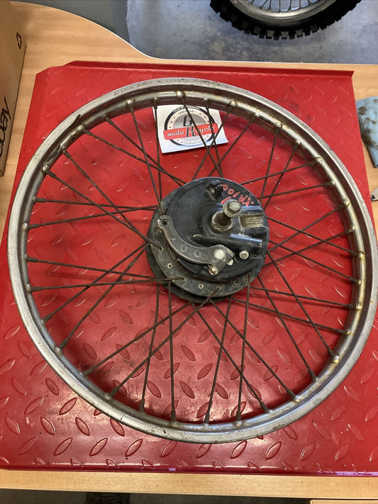 Honda XR100 1981 front wheel and brake panel