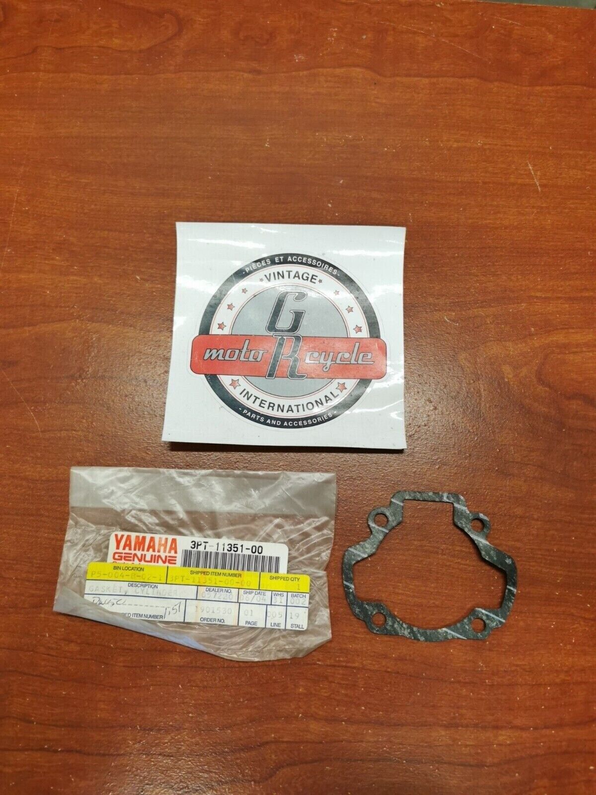 NOS Yamaha PW50 QT50 CA50 MJ50 LC50 YT60 CYLINDER GASKET 3PT-11351-00-00 Y100
