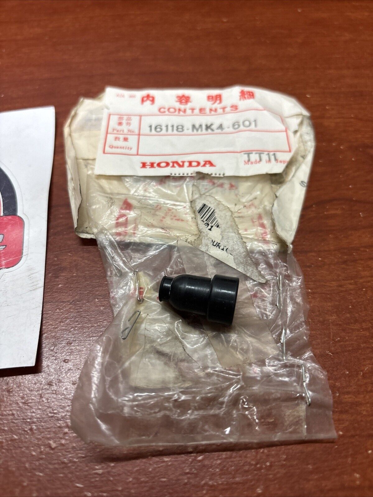 NOS Honda GB250 TRX350 XBR500 XL250 SEALING CAP CABLE 16118-MK4-601 H170