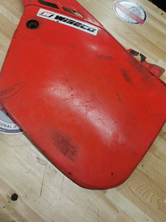 Honda CR125R 1987 left side cover panel number plate G