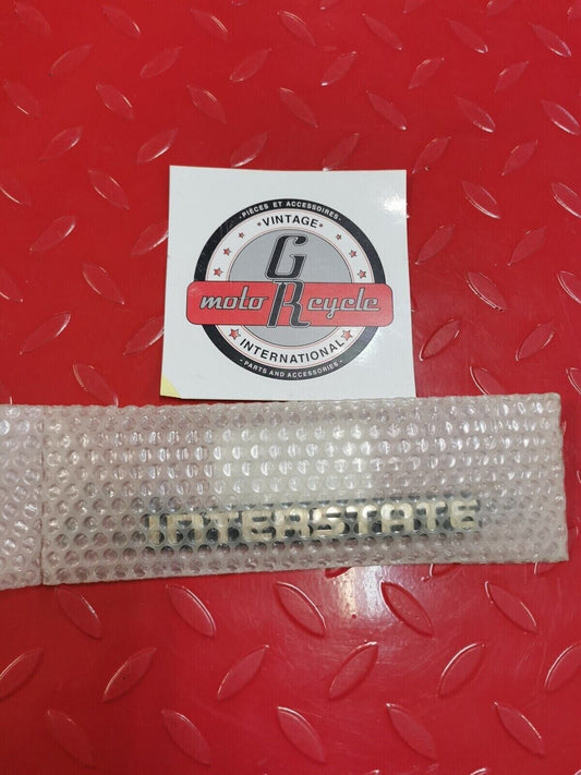NOS Honda GL1100I A GOLD WING SADDLEBAG (INTERSTATE) EMBLEM 87111-463-770 H10
