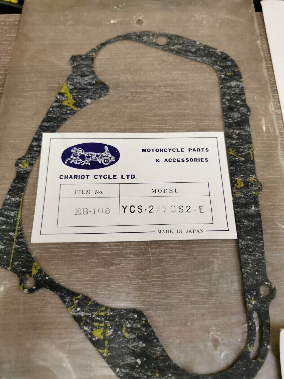 NOS CHARIOT CYCLE  GASKET KIT SET INCOMPLETE MODEL YCS-2 YCS2-E  EB-108 J48