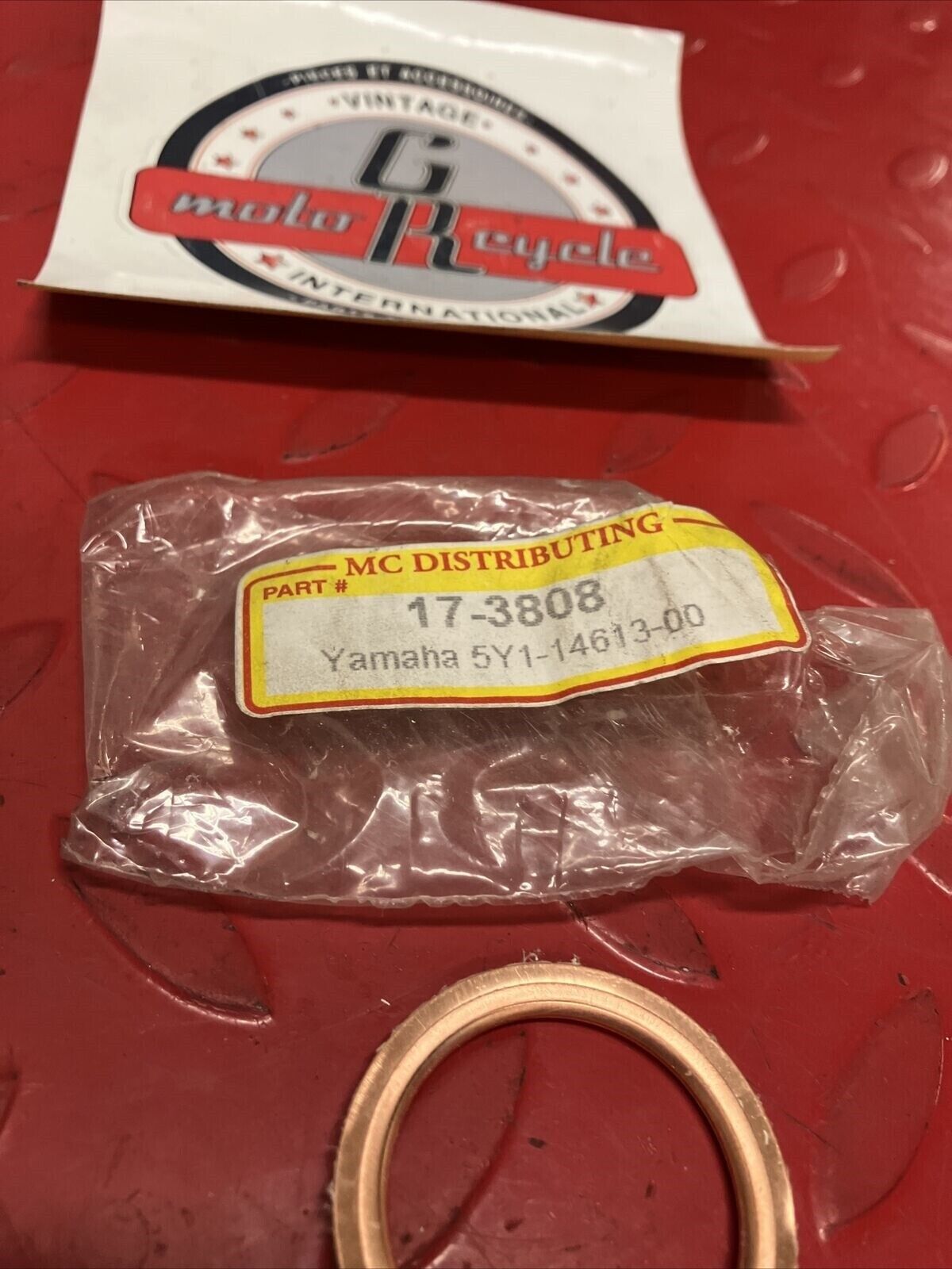 NOS YAMAHA EXHAUST PIPE GASKET 5Y1-14613-00-00 SUB BY 3YF-14613-01-00 Y63