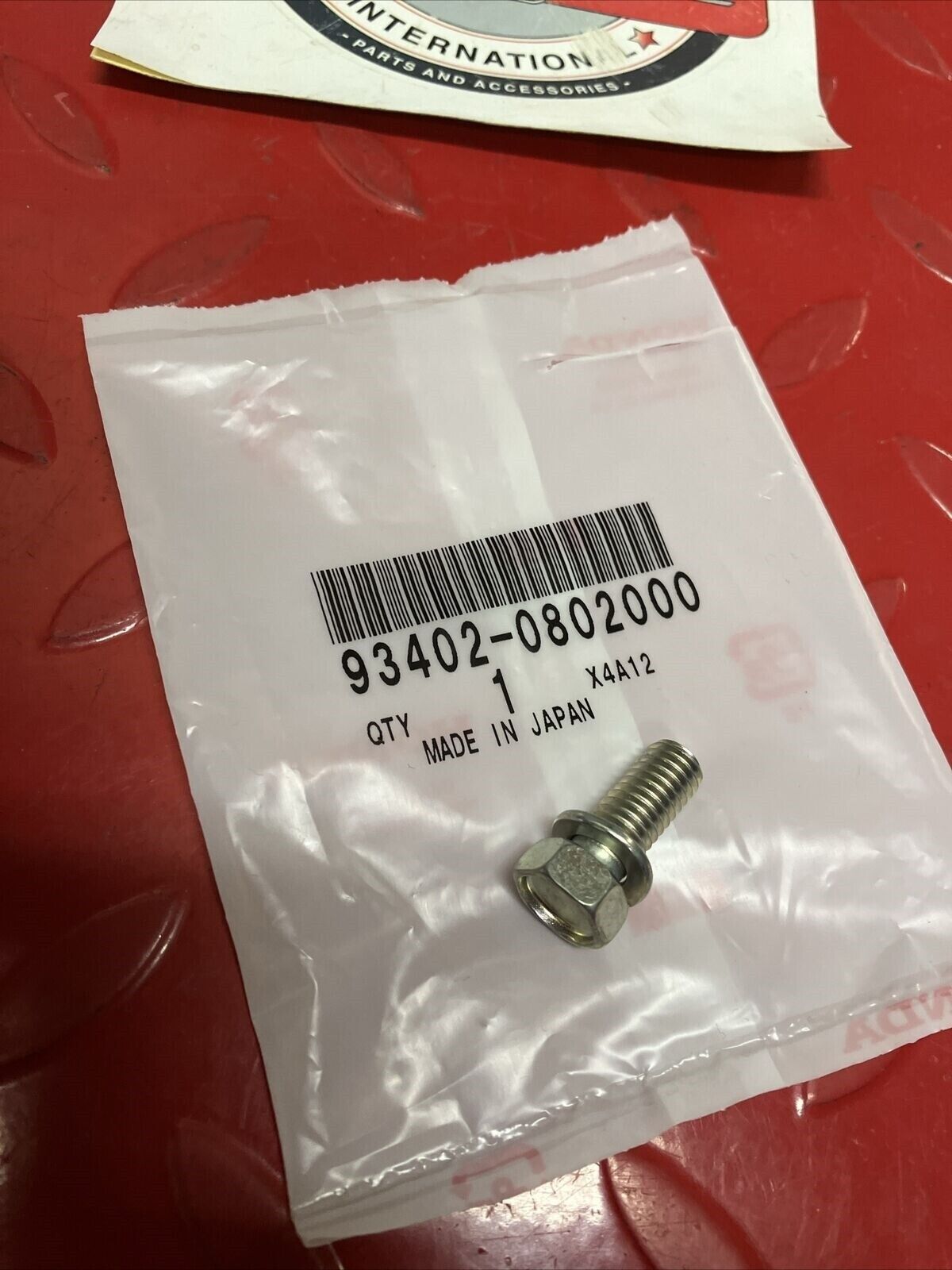 NEW NOS Honda  BOLT WASHER 8X20 93402-0802000 SUB 93482-0802000 H64