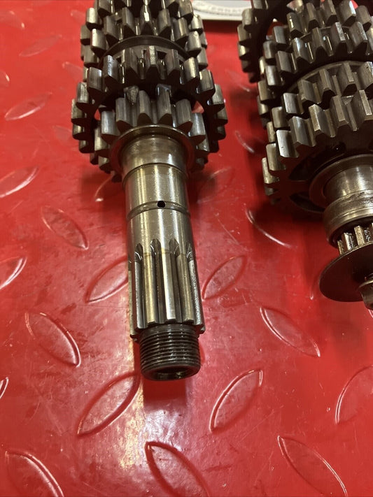 Honda CR250R 1986 transmission mainshaft countershaft main counter shaft gear 2